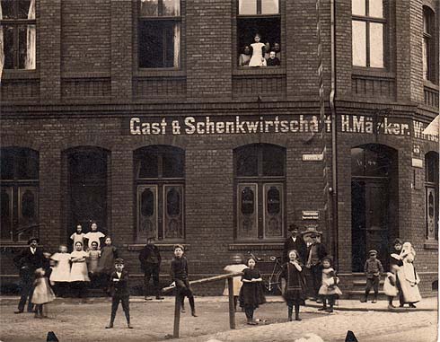 Cafe Ferdinand an der Düppelstrasse 1910
