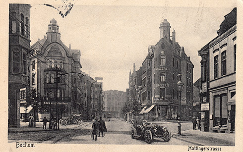 Hattinger Strae Kreuzungsbereich Dibergstrae um 1910